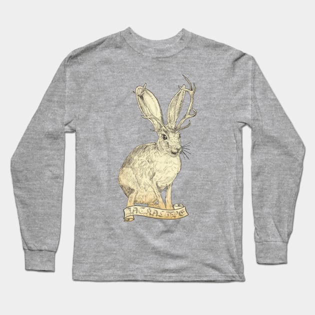 Jackalope Long Sleeve T-Shirt by Hiraeth Tees